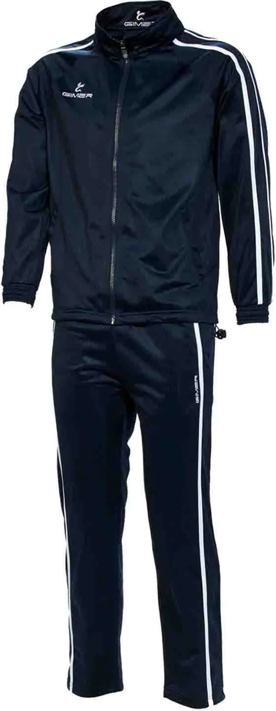 tuta running uomo poliestere colore blu taglia l