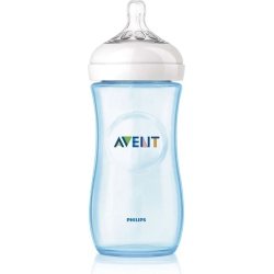 Avent biberon natural tettarella in silicone 330 ml azzurro