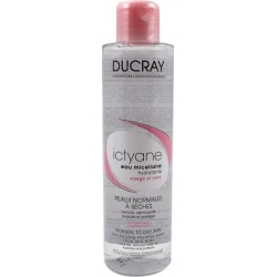 Ducray ictyane - acqua micellare idratante detrgente viso e occhi 200 ml