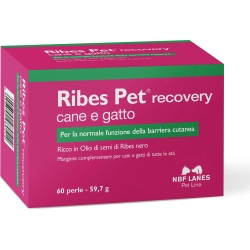 Ribes Pet Recovery Cane e Gatto 60 perle - Mangime complementare per la dermatosi