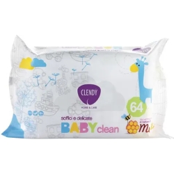 Clendy baby clean 64 salviettine imbevute al miele