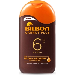 Crema Solare 6 SPF Latte Corpo Carrot Plus Protezione Bassa 200 ml
