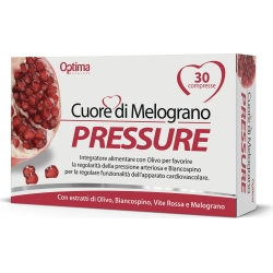 Optima Naturals Cuore Di Melograno Pressure 30 Compresse - Integratore Per La Pressione Arteriosa