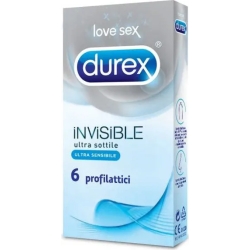 Durex invisibile 6 preservativi ultrasottile