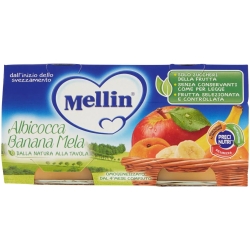 omogeneizzato albicocca banana mela 100g x 2 vasetti
