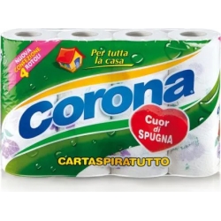 asciugatutto cuor di spugna  4 rotoli