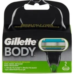 GILLETTE body  lame di ricambio 1 confezione 2 lamette