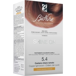 Bionike shine on trattamento colorante capelli castano chiaro ramato 5.4