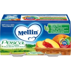 Omogeneizzato Pesca con mela 100 Gr 2 Pezzi