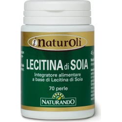 Naturando Lecitina di Soia - 70 Capsule per il Colesterolo