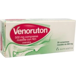 Venoruton 500 mg - Trattamento insufficienza venosa e fragilità capillare 30 compresse rivestite