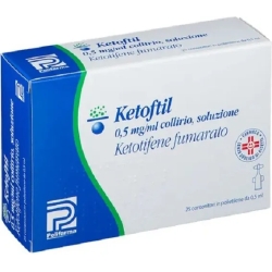 ketoftil 0.05% 25 monodose da 0,5 ml - collirio per la congiuntivite allergica