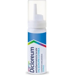 Dicloreum Schiuma Cutanea 3% 50 g - Antinfiammatorio Locale