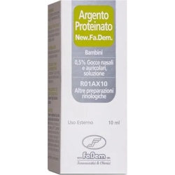 Argento Proteinato 0,5% - Decongestionante E Antisettico Gocce Nasali E Auricolari 10 ml