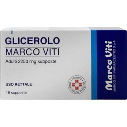 Marco Viti Glicerolo Adulti 2250 mg 18 supposte per la stitichezza
