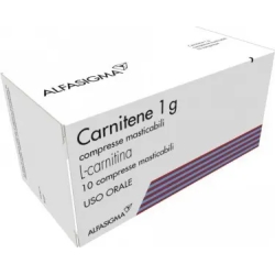 Carnitene 1 g/L l-carnitina - 10 compresse masticabili carenza di Carnitina