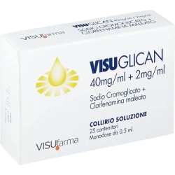Visuglican 4% + 0,2% 25 monodose da 0,5 ml - collirio