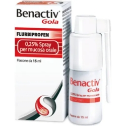 benactiv Gola 0,25% Spray per irritazioni e infiammazioni della gola 15 ml