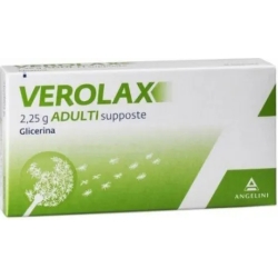 Verolax 2,25 g Adulti - 18 supposte contro la stitichezza 