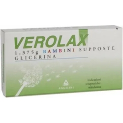 Verolax 1,375 Bambini 18 supposte - Contro la stitichezza