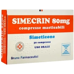 Simecrin 80 mg - Contrasta Gonfiore Addominale E Meteorismo 30 Compresse Masticabili