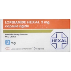 Loperamide Hexal 2 mg - Trattamento Diarrea Acuta e Cronica 15 capsule