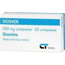 Diosven 300 mg - trattamento insuffucienza venosa e fragilità capillare 20 compresse