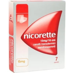 Nicorette 15 mg/16 h per smettere di fumare 7 cerotti transdermici