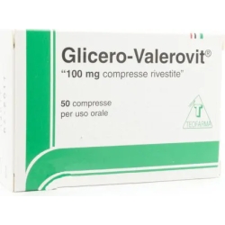 Glicero-Valerovit 100 mg + 40 mg - Trattamento dell'insonnia di lieve entità 50 compresse rivestite