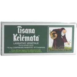 Tisana foglie di Senna - lassativo vegetale contro la stitichezza 40 compresse rivestite 16 mg