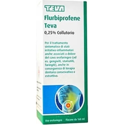 Flurbiprofene Teva Collutorio - Per le infiammazioni del cavo orofaringeo 160 ml