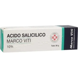 Acido Salicilico 10% Unguento - Trattamento di Psoriasi, Acne, Seborrea, Eczemi 30 g