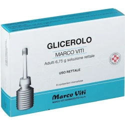 Glicerolo Marco Viti 6,75 g Adulti 6 Monodosi - Soluzione rettale contro la stitichezza