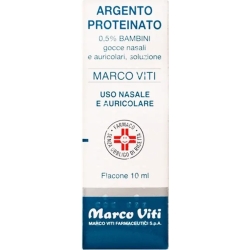Argento Proteinato 0,5% Bambini Gocce Decongestionanti 10 ml
