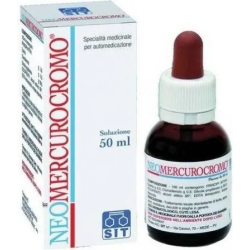 Neomercurocromo soluzione cutanea 50 ml - disinfettante della cute lesa