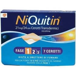 NiQuitin 21 mg/24 h 7 cerotti transdermici per smettere di fumare