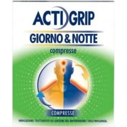 Actigrip Giorno E Notte - Trattamento sintomi raffreddore e influenza 12 + 4 compresse
