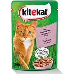 Bocconicini con Salmone cibo umido per gatti confezione 48 buste da 100 g