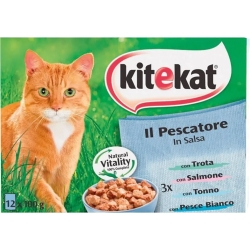 Il Pescatore bocconcini per gatti 4 multipack di 12 bustine da 100 g