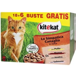 La Simpatica Canaglia bocconcini per gatti 2 multipack di 24 bustine da 100 g