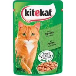 Bocconcini con Agnello cibo umido per gatti confezione 48 buste da 100 g