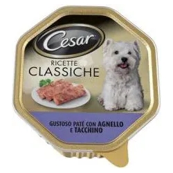 Ricette Classiche - Gustoso Paté con Agnello e Tacchino cibo umido per cani vaschetta 150 g