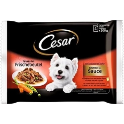 Delizie del Giorno Selezione in Salsa cibo umido per cani multipack 4 buste da 100 g