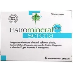 Estromineral serena plus 30 compresse - integratore alimentare per la donna in menopausa