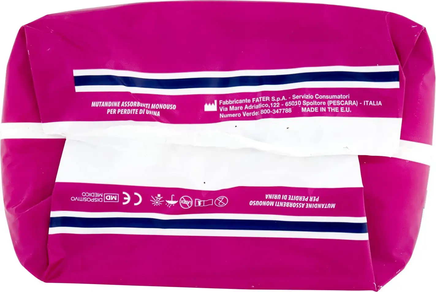 Lines Specialist Lady - 8 Mutandine Assorbenti a vita bassa Per Incontinenza Media Taglia M