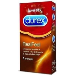 Durex realfeel 6 profilattici in lattice di gomma naturale