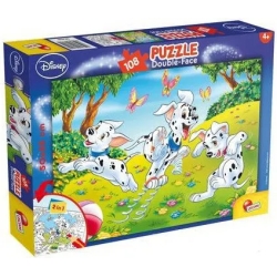 Carica dei 101 puzzle double-face 108 pezzi 3-10 anni