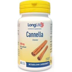 Longlife Cannella 60 Capsule - Integratore Utile Per Il Controllo Glicemico