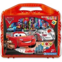 puzzle valigetta cars 2 con 12 cubi