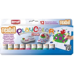 one textil tempera solida 12 colori per tessuti